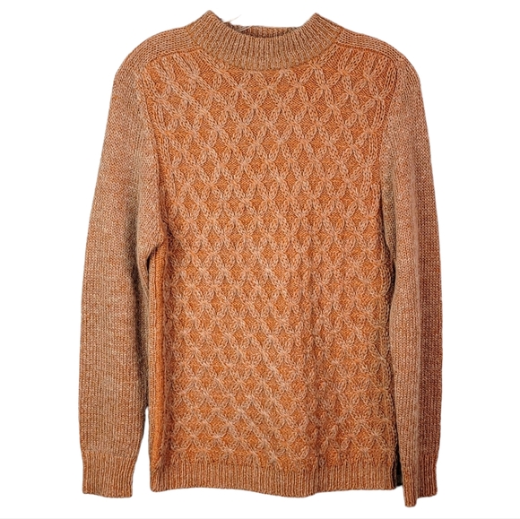 Wappan True Vintage 60's Japan Japanese Wool & Mohair  cable Knit Sweater S - Picture 1 of 10